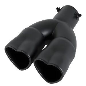 Heart Car Or Truck 2.5" Exhaust Muffler tip Choose Color Bent Available